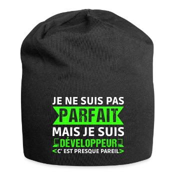 Humour Geek Cadeau Développeur Codeur Programmeur - Bonnet en jersey - noir - Devant