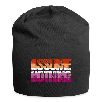 Assume rien de la fierté lesbienne - Bonnet en jersey - noir - Devant