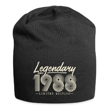 Legendär seit 1988 - Jersey-Beanie - Schwarz - Vorne