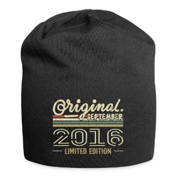 Septembre 2016 Cadeau Anniversaire September 2016 - Bonnet en jersey - noir - Devant