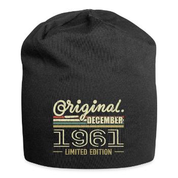 Décembre 1961 anniversaire Décembre 1961 Décembre - Bonnet en jersey - noir - Devant