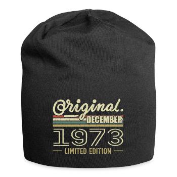 Décembre 1973 anniversaire Décembre 1973 Décembre - Bonnet en jersey - noir - Devant