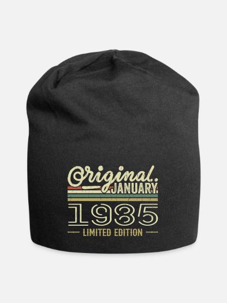Januar 1985 Geburtstag Januar 1985 Geschenk 1985 - Jersey-Beanie - Schwarz