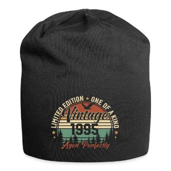 Jahrgang 1995 Retro 1995 Geburtstagsgeschenk 1995 - Jersey-Beanie - Schwarz - Vorne