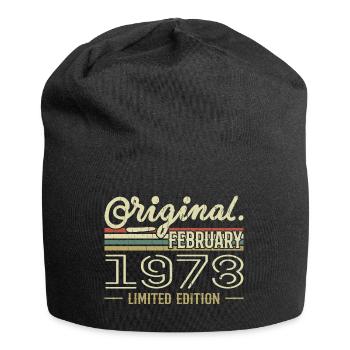 Februar 1978 - Februar 1978 Geburtstagsgeschenk - Jersey-Beanie - Schwarz - Vorne