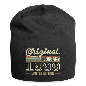 Cadeau Février 1999 - Anniversaire Février 1999 - Bonnet en jersey - noir - Devant