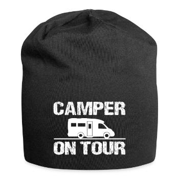 Camping - Jersey Beanie - black - Front