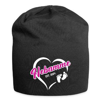 Hebamme 2024 Beruf Hebammenstudium Geburtshilfe - Jersey-Beanie - Schwarz - Vorne