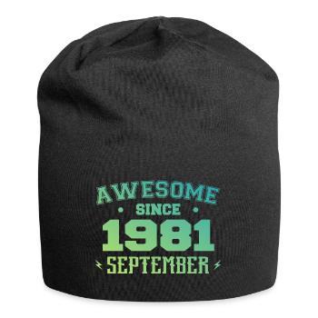 September 1981 Birthday Gift September 1981 - Jersey Beanie - black - Front