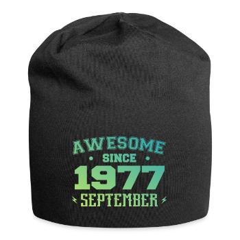 Septembre 1977 Cadeau Anniversaire Septembre 1977 - Bonnet en jersey - noir - Devant
