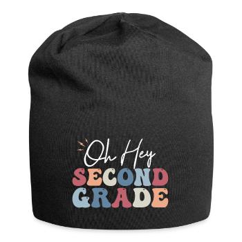 Oh Hey Second Grade Teacher Student 2nd Grade - Bonnet en jersey - noir - Devant