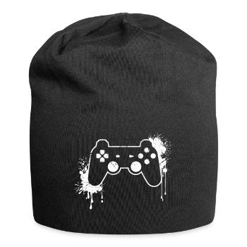 CONTROLLER RETRO in weiß - Jersey-Beanie - Schwarz - Vorne
