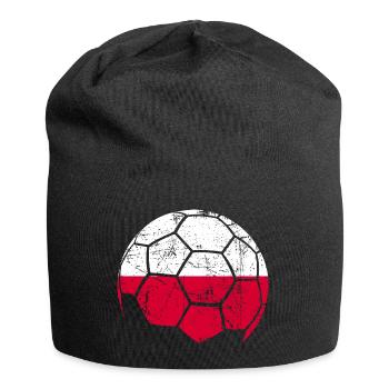 Poland Soccer Ball Fußball - Jersey-Beanie - Schwarz - Vorne