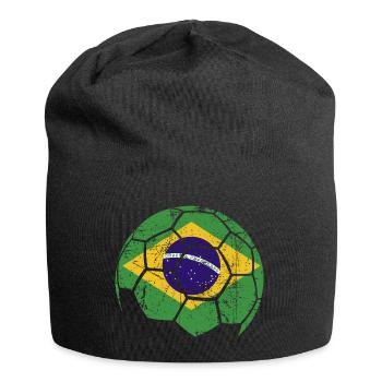 Brazil Soccer Ball Fußball - Jersey-Beanie - Schwarz - Vorne