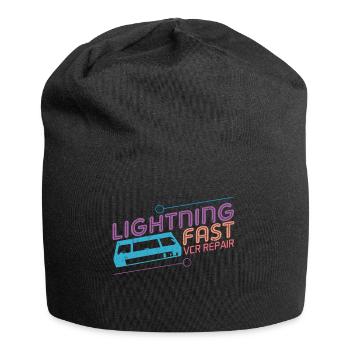 Funny VHS VCR Vintage 90s 80s Shirt Gift - Jersey Beanie - black - Front