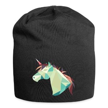 Pferd - Jersey-Beanie - Schwarz - Vorne