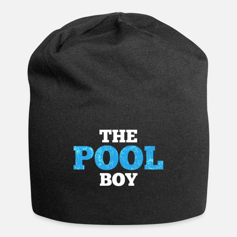 Der Pool-Junge - Jersey-Beanie - Schwarz