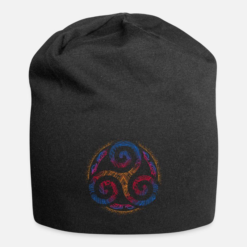 Triskele - Bonnet en jersey - noir