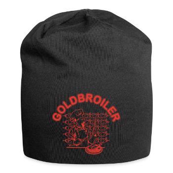 Broiler, DDR Rezepte, Goldbroiler, Osten, Design - Jersey-Beanie - Schwarz - Vorne