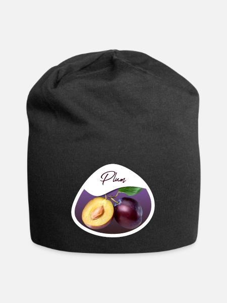 Plum - Jersey-Beanie - Schwarz