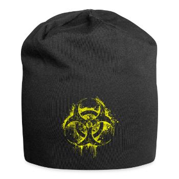 biohazard biohazard zombie halloween - Bonnet en jersey - noir - Devant