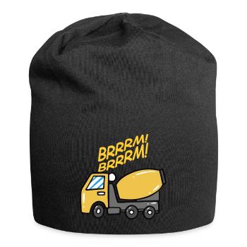 Chantier de chantier de construction bétonnière cadeau - Bonnet en jersey - noir - Devant