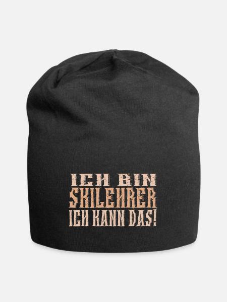 Ich bin Skilehrer - Jersey-Beanie - Schwarz