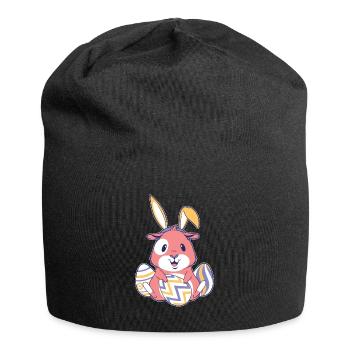 Cochon d'inde - Joyeuses Pâques - Bonnet en jersey - noir - Devant