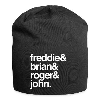 KÖNIGIN PERSONAL - Jersey-Beanie - Schwarz - Vorne