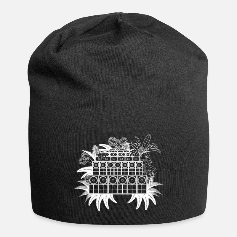 Système audio Jungle - Bonnet en jersey - noir