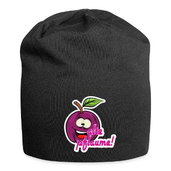 Alte pflaume - Jersey-Beanie - Schwarz - Vorne