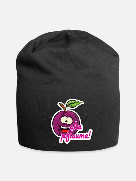 Alte pflaume - Jersey-Beanie - Schwarz