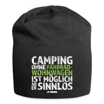 Fahrradwohnwagen - Jersey-Beanie - Schwarz - Vorne