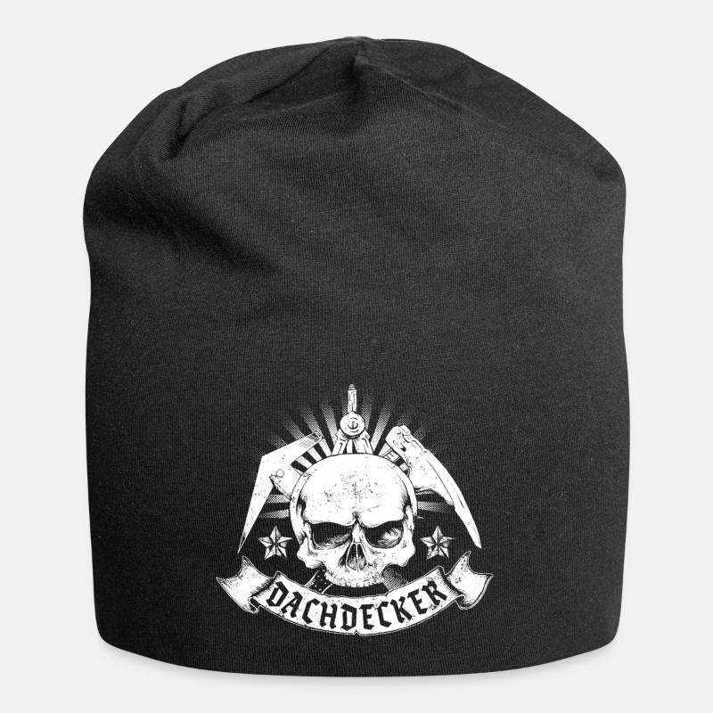 Dachdecker Zunftzeichen - Jersey-Beanie - Schwarz