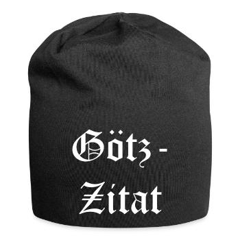 Götz Zitat - Jersey-Beanie - Schwarz - Vorne
