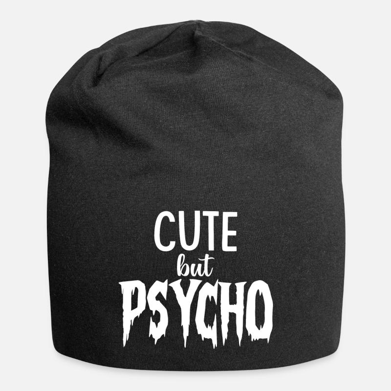 CUTE but PSYCHO - Psycho mais SÜSS - Bonnet en jersey - noir