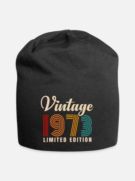 MILLÉSIME 1973. 48E ANNIVERSAIRE - Bonnet en jersey - noir