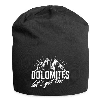 Drei 3 Zinnen Let's get lost Dolomites Dolomiten - Jersey-Beanie - Schwarz - Vorne