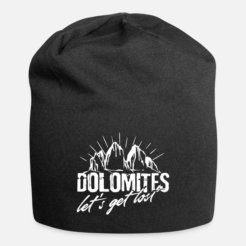 Trois 3 lanières let’s get Lost Dolomites Dolomites - Bonnet en jersey - noir
