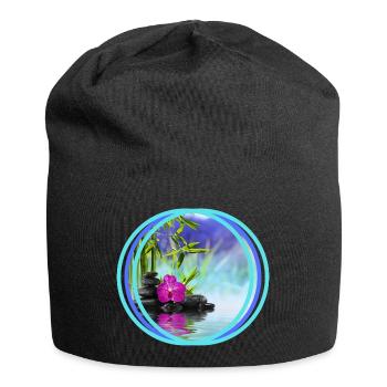 Zen printing - Jersey Beanie - black - Front