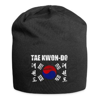 Tae Kwon Do Taekwondo Martial Art Korea Vintage - Jersey Beanie - black - Front