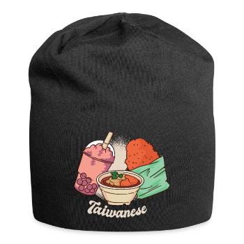 Taiwan National Dish Taiwanese Food Taiwanese - Jersey Beanie - black - Front
