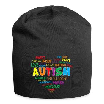 Autism Struggle Education Autistic Autistic Puzzle - Jersey Beanie - black - Front