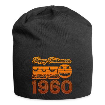 Kürbis Halloween Geburtstag Jahr 1960 Vintage - Jersey-Beanie - Schwarz - Vorne