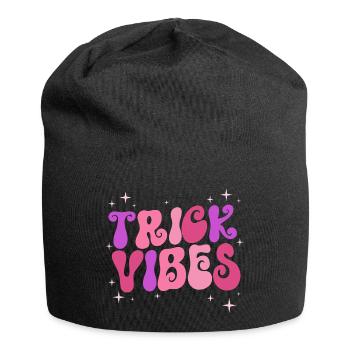 Trick Vibes Joke Funny Halloween - Jersey Beanie - black - Front
