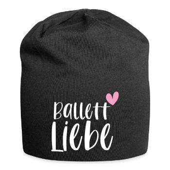 Ballett Liebe Ballerina Balletttänzerin Geschenk - Jersey-Beanie - Schwarz - Vorne