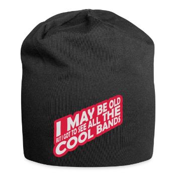 Je suis peut-être vieux - Bonnet en jersey - noir - Devant