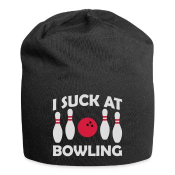 Je suis nul au bowling - Bonnet en jersey - noir - Devant