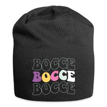 Bocce Spruch Bocce Ball mit Jack Bocci Game Bocce - Jersey-Beanie - Schwarz - Vorne