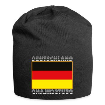 Deutschlandflagge - Deutschland WM / EM Fussball - Jersey-Beanie - Schwarz - Vorne